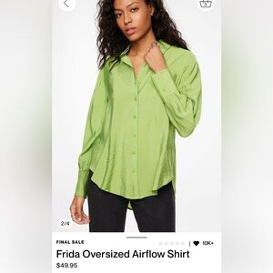 Dynamite Frida Oversized Airflow Shirt